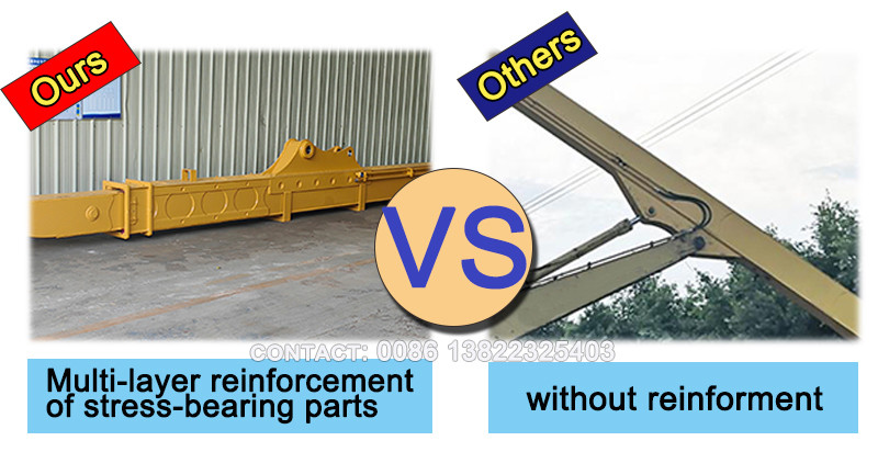 Digging Foundation Pit Excavator Telescopic Arm Two Section For 20 Ton 30 Ton 55 Ton