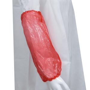 China Oil Proof Colorful Disposable PE Plastic Oversleeves For Restaurant wholesale