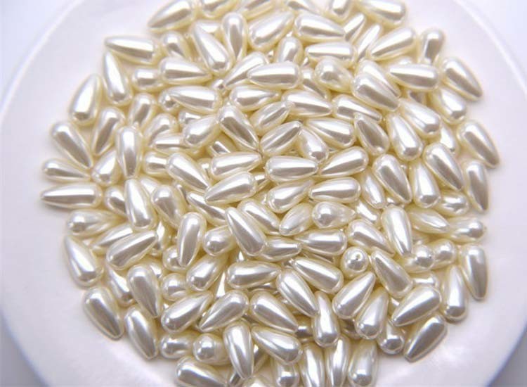 High Quality DIY Handmade ABS Plastic Drop White Imitation Pearl Beads