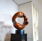 Hotel Decoration Indoor Metal Sculptures , Copper Contemporary Art Statues