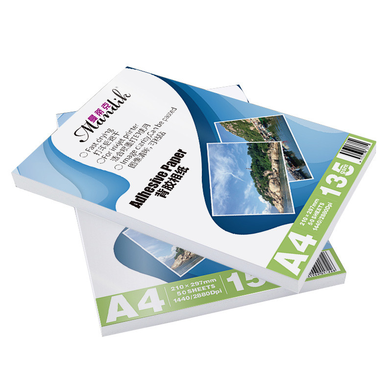 Inside Cutting Adhesive Tag Paper Matte Sticker Blank A4