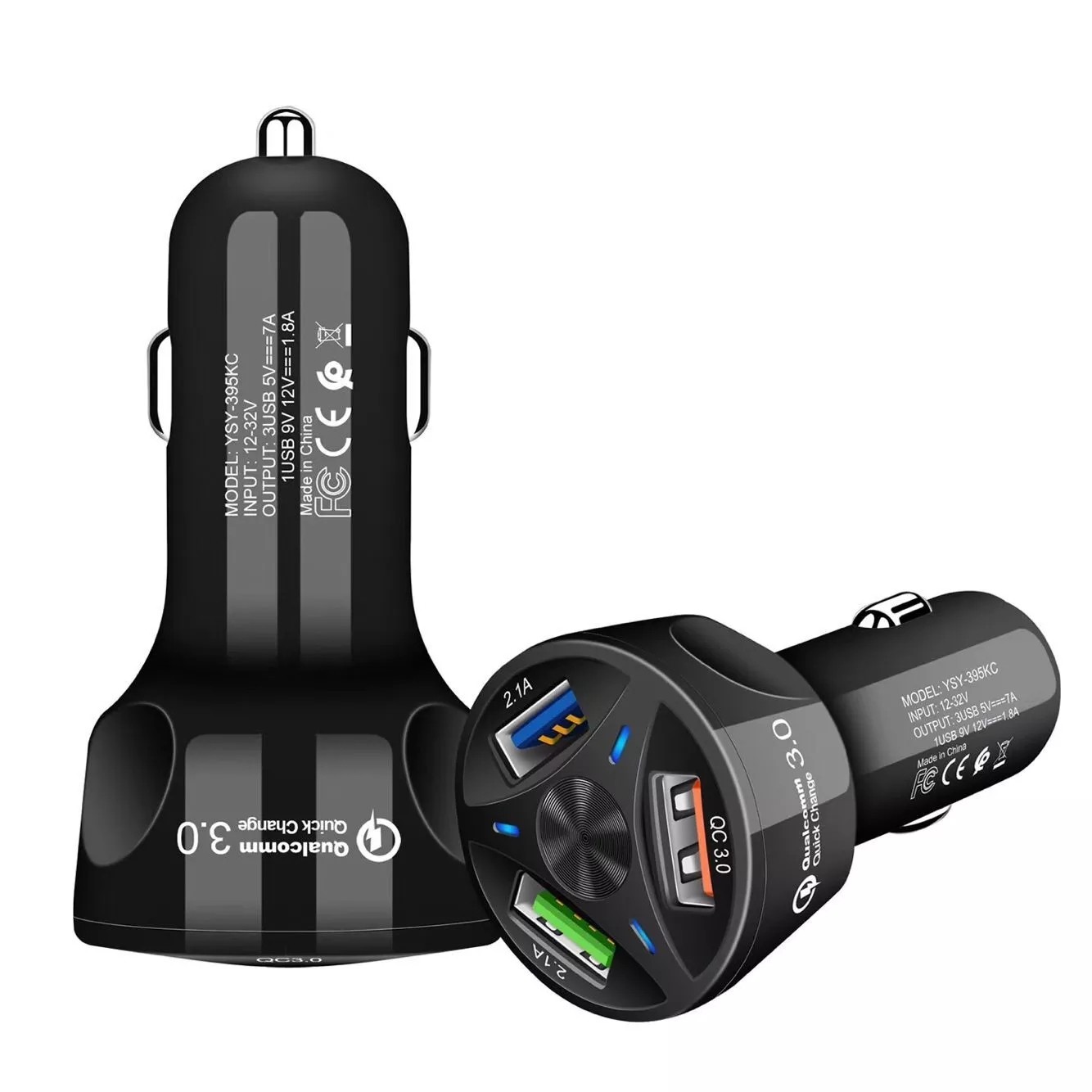 Customized new 2020 3-port fast charging Multi-function QC3.0 quick charge USB C PD3.0 36W USB-C power delivery car char