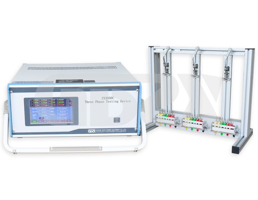 Portable Three Phase Energy Meter Calibration Electrical Test Equipment With Test Shelf