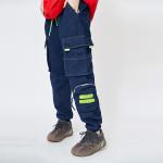 Autumn Mens Leisure Pants / Loose Cargo Trousers Military Style For Men