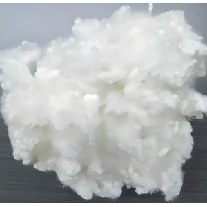 China 11D 76MM Full Dull Flat Recycled Polyester Staple Fiber for High Performance Filtration wholesale