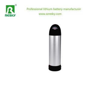 China 18650 Li-ion Battery Cell 36V 10.4ah 350W Storage Bottle Shape Lithium Battery Pack For E-bike wholesale