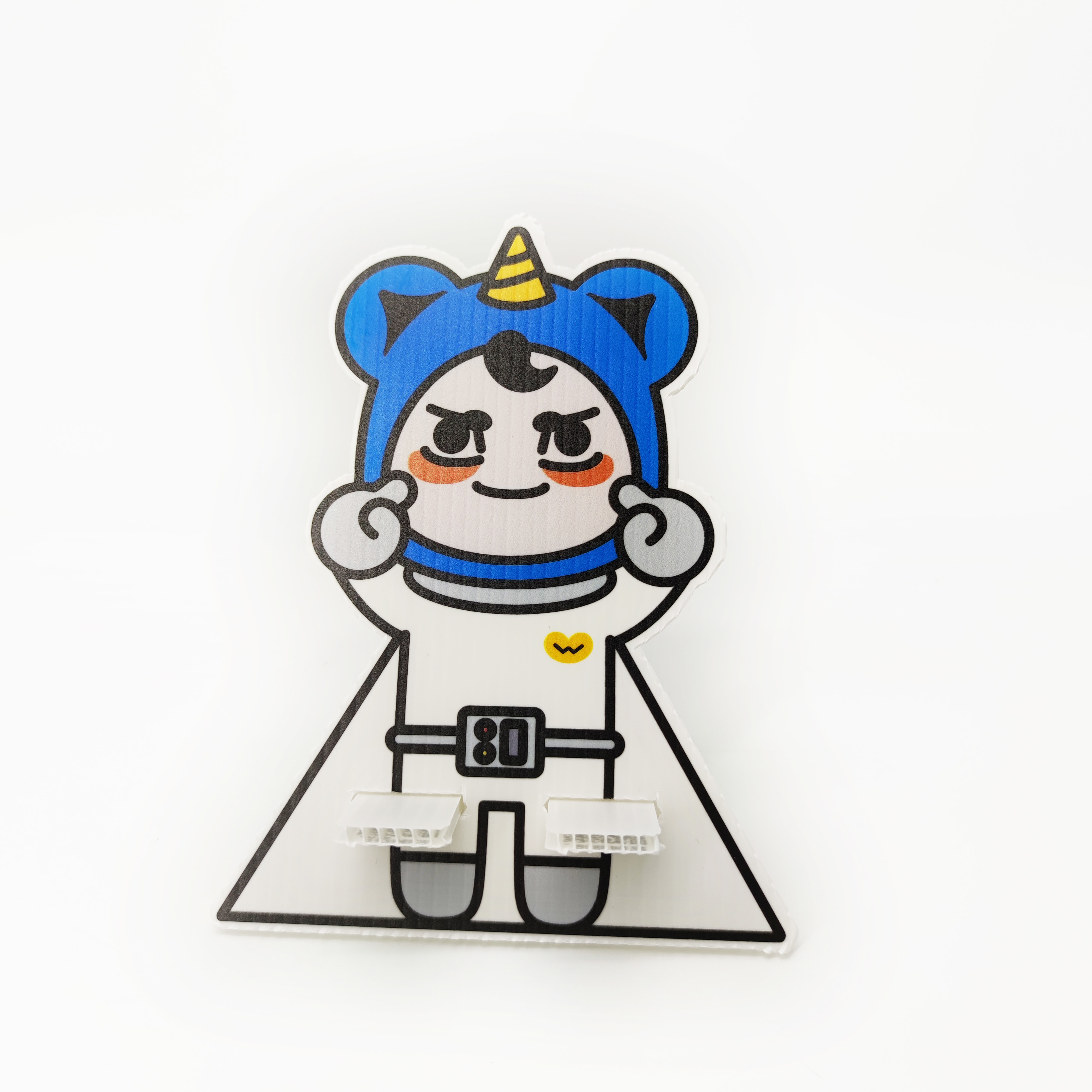 Leiser 3mm PP Corrugated Sheet Cardboard Phone Stand HD Cartoon Printing