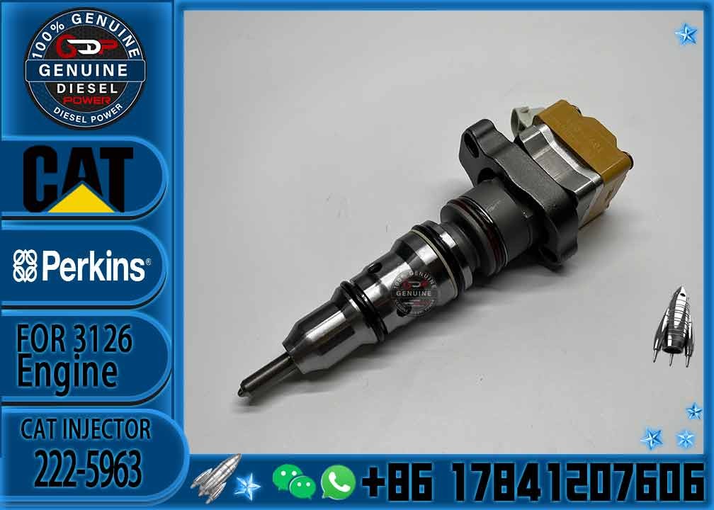 2225963 High Quality Excavator Parts Diesel Fuel Injector 222-5963 For Cat Caterpillar Engine 3126 3126B 3126E