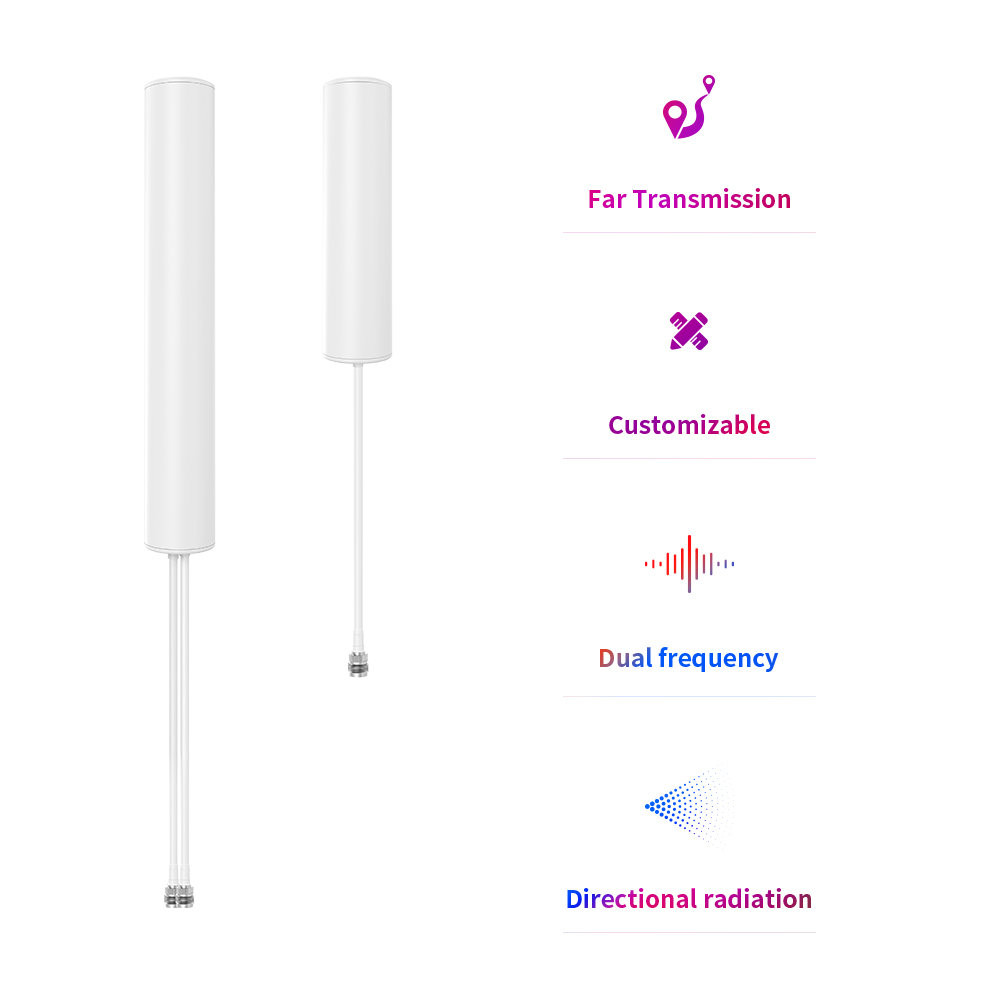 240*63*63mm Outdoor MIMO 4G 5G Cylinder Antenna for Maximum Input Power up to 50W