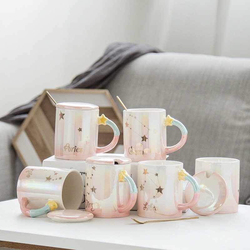 Zodiac 330ml 9.5cmx8cm Custom Ceramic Coffee Mugs