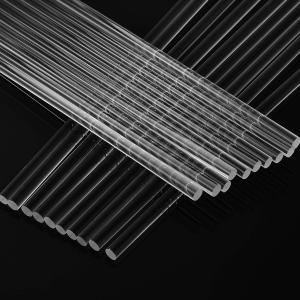 China 120mm Clear Transparent Acrylic Curtain Rod Exruded Clear Acrylic Bar Rods wholesale