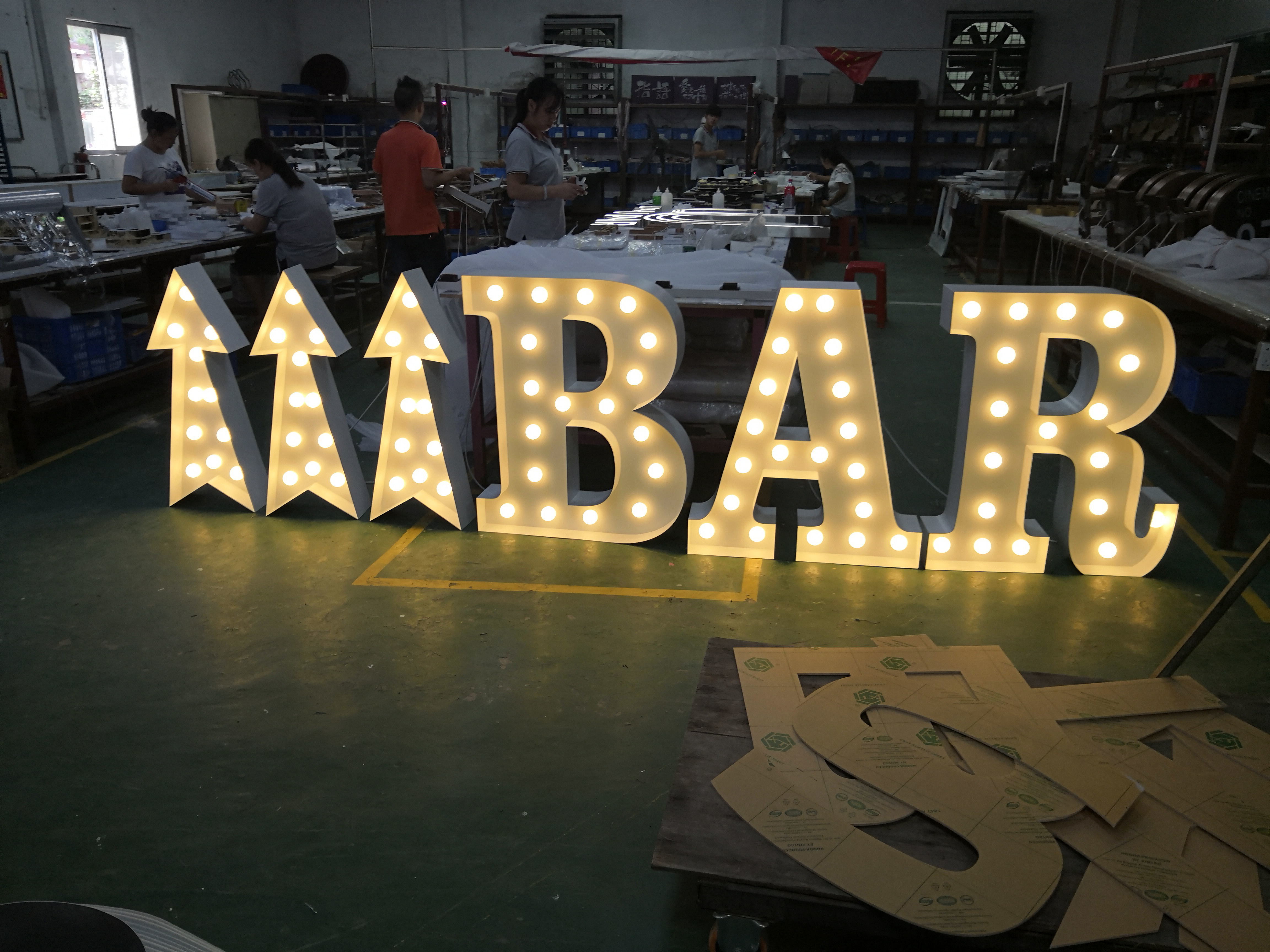 20mm-150mm Front And Back Lit Channel Letters , Custom Illuminated Advertising Signs