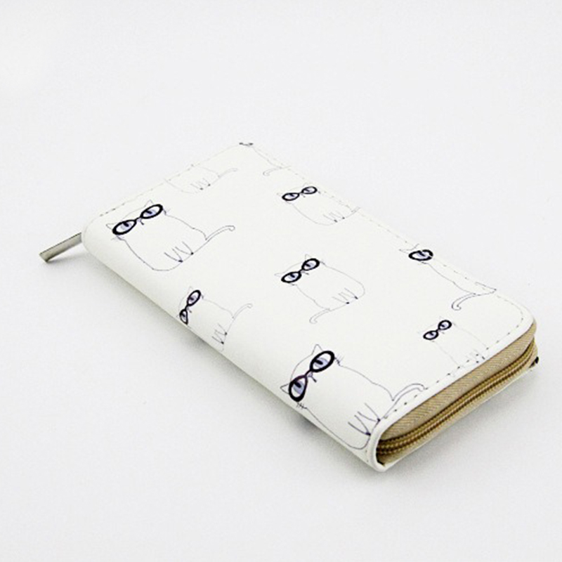 Customized Slim Floral Print PU Leather Credit Card Holder with Customized Color Design