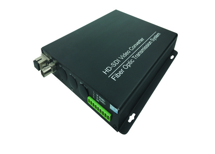 1080P HD AHD CVI TVI Fiber optical converter, 1-CH Video Optical Transceiver with reverse RS485 data For CCTV PTZ Camera
