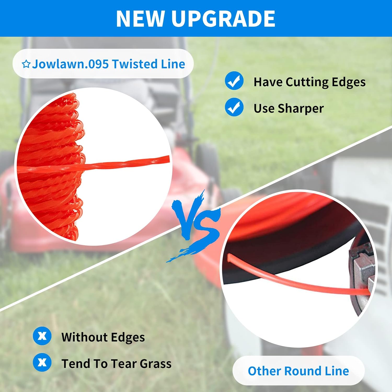 Heavy Duty Trimmer Line Weeder Twist Rope for Lawn Trimmer