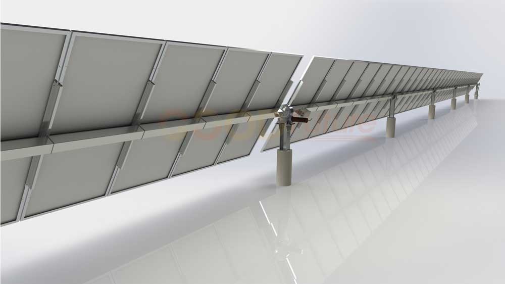 Customize Solar Power Mounting Support PV Bracket Single Axis Tracker