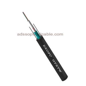 China Light Armored Unitube Fiber Optic Cable Cable 2-24 CORE GYXTW Single Mode wholesale