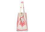 600D Polyester Canvas Tote Bags Striped Print Environmental Protection