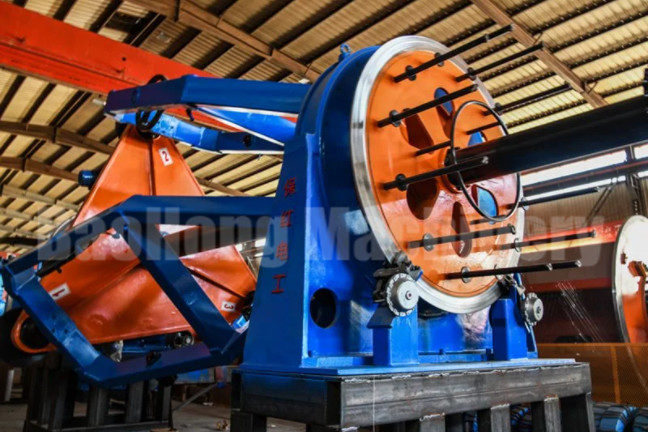 Back Twist Cable Rigid Stranding Machine , Multi Core Wire Planetary Stranding Machine