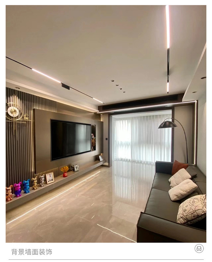 1.22*2.6m Decorative Metal Bamboo Fiber Wall Panel Interior