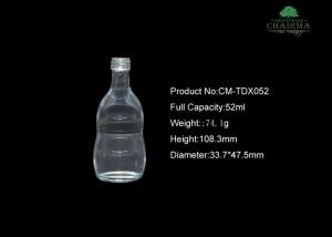 China 50ml Glass bottle for whisky vodka wholesale