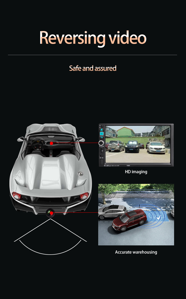 Universal 7 inch 2 Din Android Car Radio GPS Navigation Mirror Link BT FM Car Stereo Auto Electronics Car DVD Player