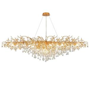 China 60w Bulb Glass Chandelier Crystal Ceiling Mount Light Fixtures wholesale