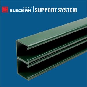 China 12 Ga 2.6mm Side To Side Strut C Channels Systems Green Power Coated wholesale