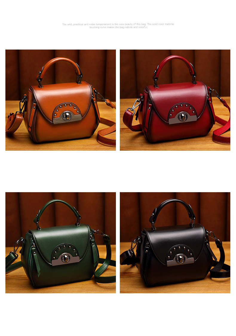 Shoulder Crossbody Bag All Seasons Retro Women's Bag Versatile Handheld Small Square Bag
