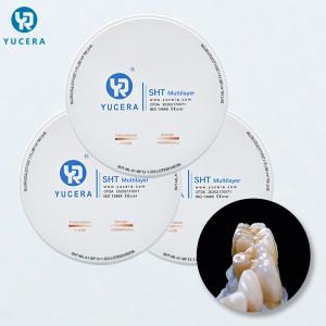 China Preshade Cad Cam Open System 98x10mm Dental Zirconia Discs wholesale