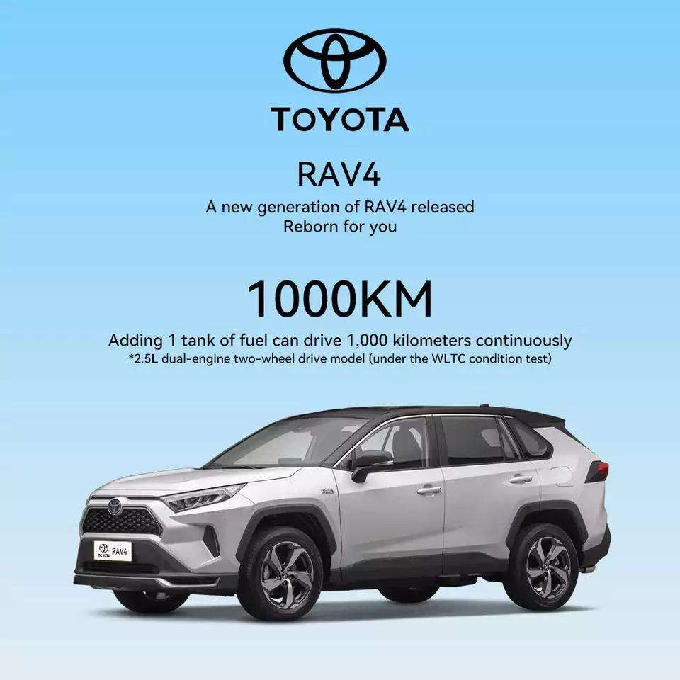 4600x1855x1685 ToyotaRav4 2023 auto Dual Engine E Left Steering Suv Car Electric Cars