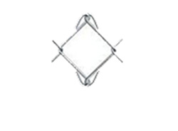 Chain Link Fence mesh 2.5" x 2.5" PVC and PE coated Orange Color Diameter 8gauge/4.00mm