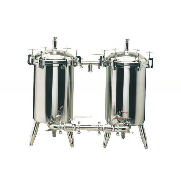 Manufacturing Plant Food Sanitary Stainless Steel Dairy Milk Filter Duplex Filter