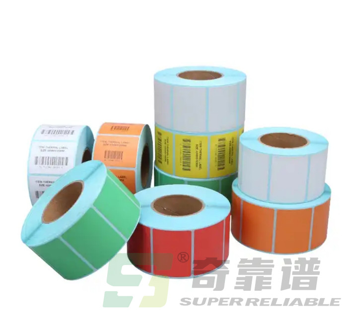 Customized 3 proof thermal paper sticker top coated thermal paper sticker with glassine liner