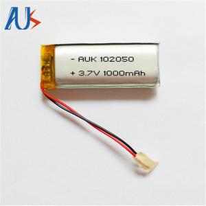 China Electric Lithium Polymer Battery 3.7V 1000mAh 102050 Battery MSDS wholesale