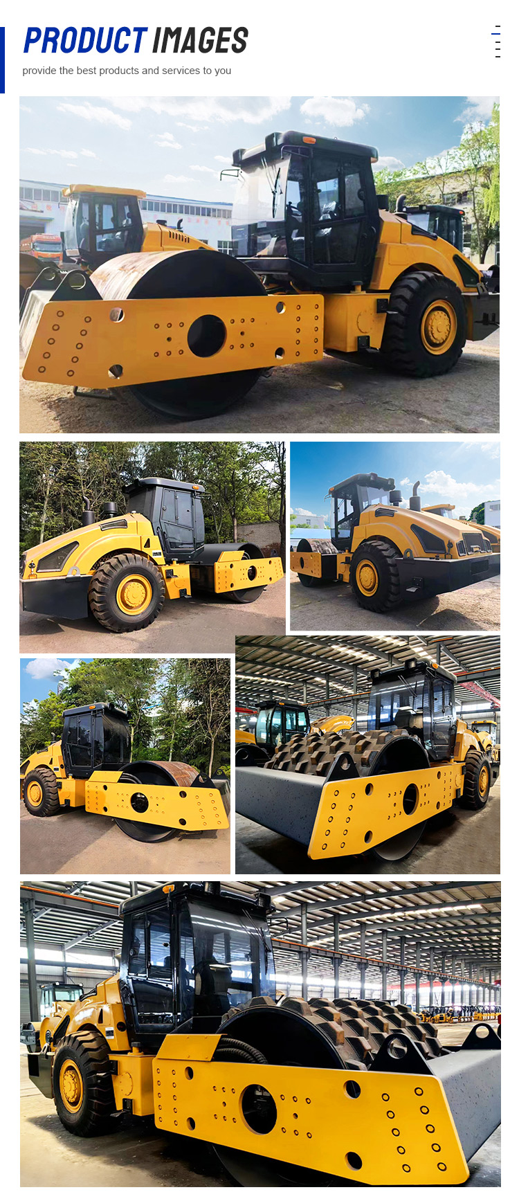 Electric Oil Pump Vibratory Road Roller 20 Ton Compactor for Smooth Asphalt Surface