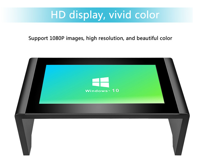 43 Inch Customization Smart Touch LCD Multitouch Coffee Table With Windows