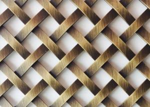 China Antique Brass Plated Wire Mesh for Cabinets Door, Interior Woven Wire Fabric wholesale