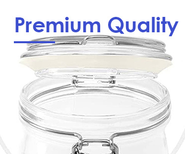 Free Food Storage Glass Cans with Clip Top