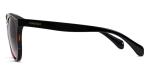 TAC Plastic Colored Sunglasses , Black Brown Plastic Aviator Sunglasses Metal