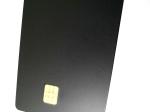 CR80 IC NFC RFID Metal Credit Card Matte Black OEM Logo