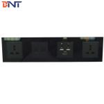 universal power multimedia aluminum hotel sockets with media hub