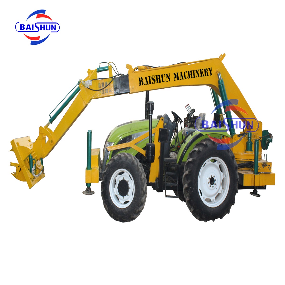Tractor Mounted Pole Erection Machine Pile Rod Drilling Machine