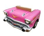 Industrial Vintage Pink Chevy Sofa Vintage Car Couch With Pu Leather Seat