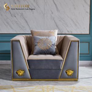 China ODM Luxury Exclusive Single Seat Modern Upholstered Sofa Elegant Living Room Chair wholesale