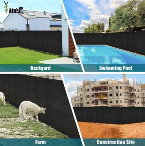 China 6ftx50ft Outdoor Mesh Privacy Screen Black Mesh For Backyard wholesale