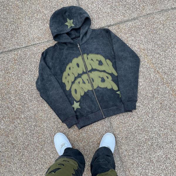 Custom Streetwear Heavyweight Cotton Vintage Distressed Patch Applique
