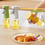 Custom BPA Free 240ml Glass Vinegar Olive Oil Dispenser Bottle Wholesale 3 Color