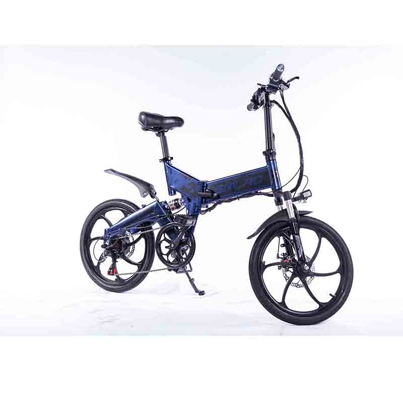 Durable 7 Speed Collapsible E Bike Removable Battery 20 Inch 350W Motor