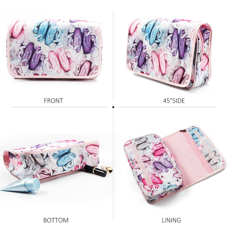 Travel Storage Washing Women Makeup Polyester Cosmetic Bag